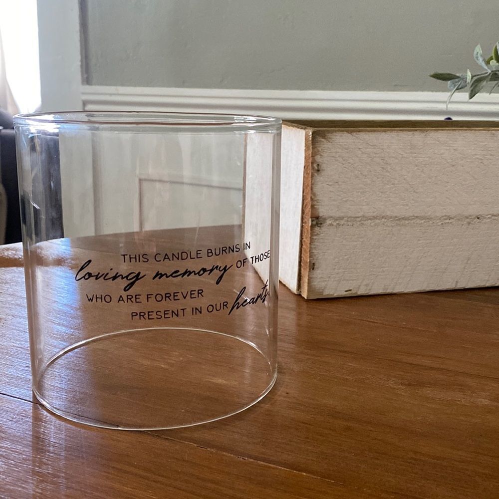 Large Glass Casing for a Battery Powered Candle